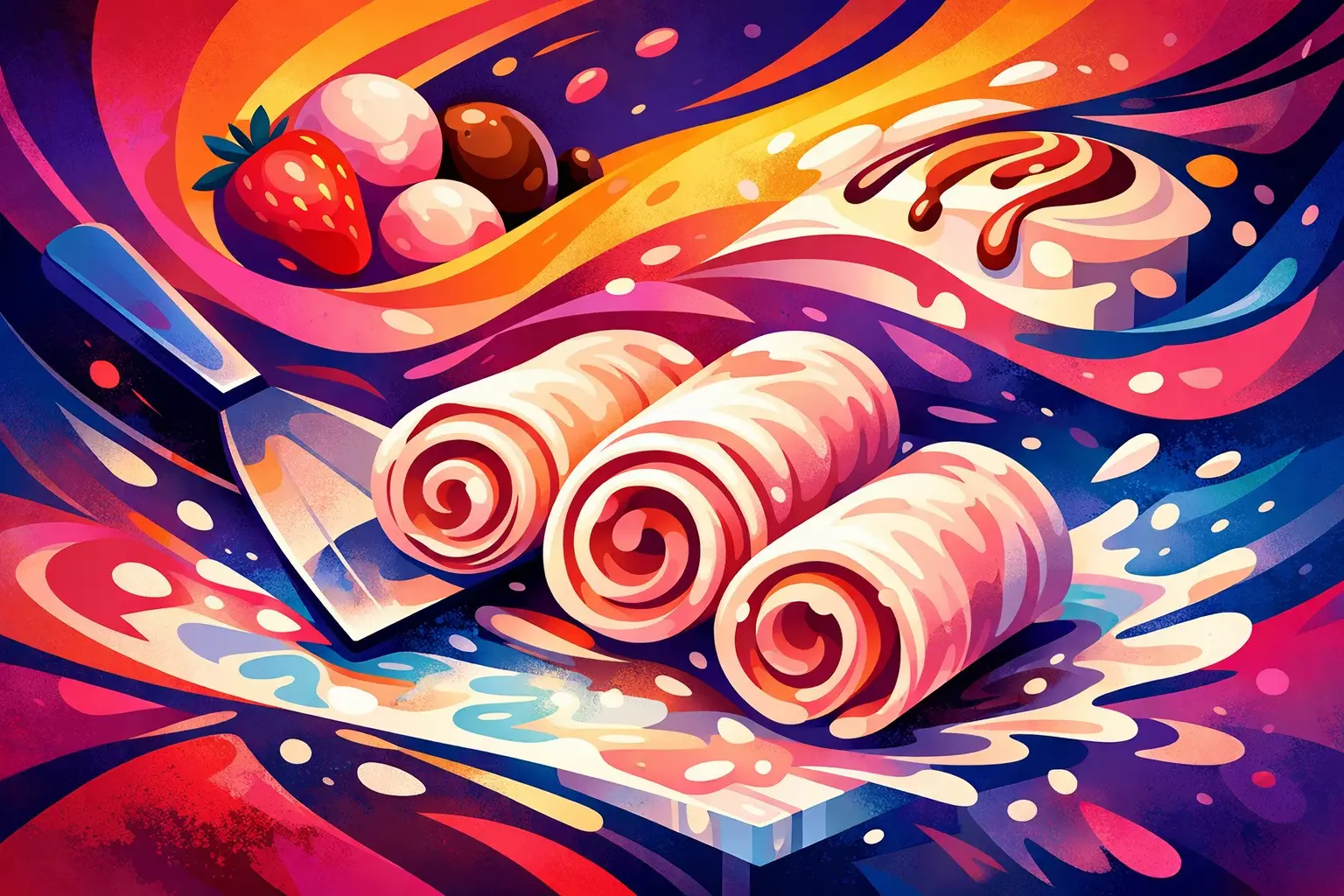 How to Make Rolled Ice Cream at Home That Rolls